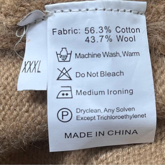 Yesno Printed Ocean Fish Graphic Sweater Womens XXXL Soft Wool Blend Oversized - Picture 5 of 8